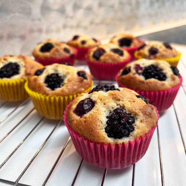 25 Minute Simple Berry Muesli Muffins